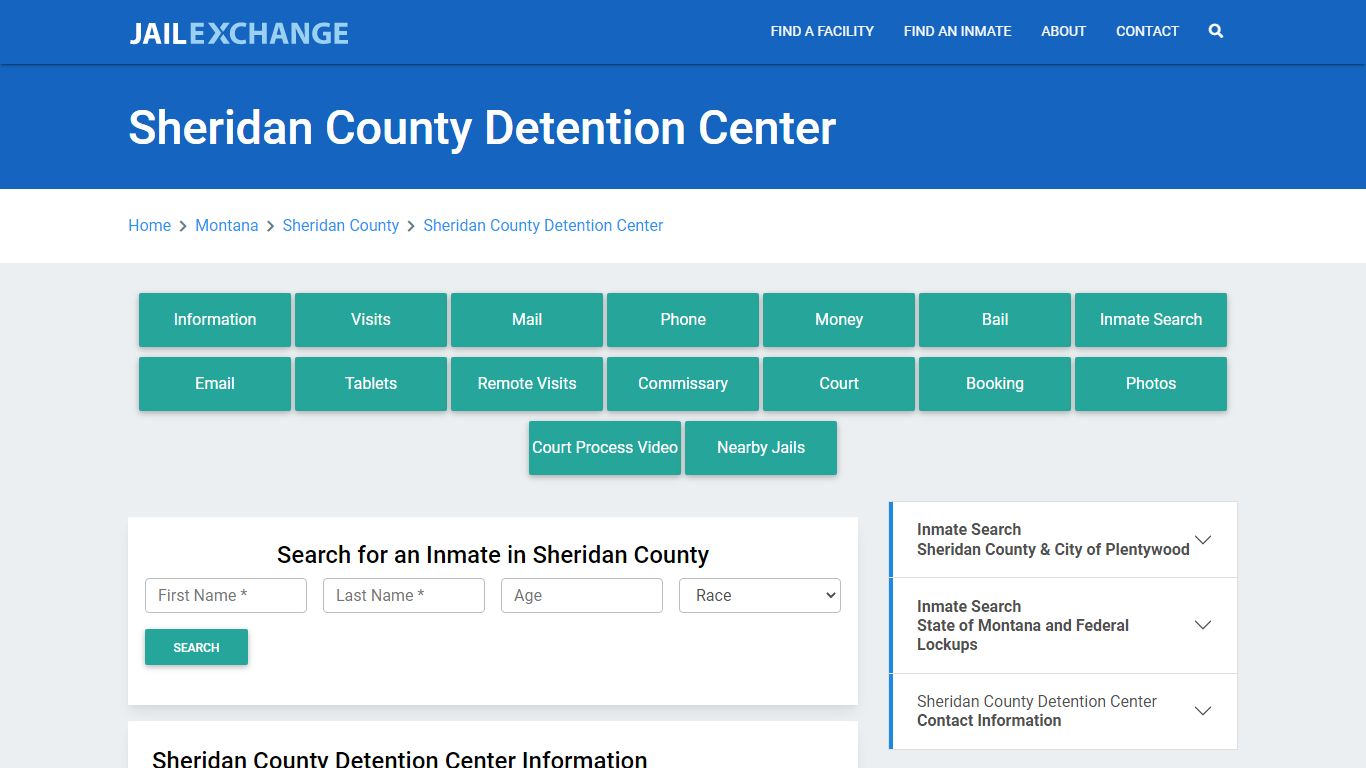 Sheridan County Detention Center - Jail Exchange