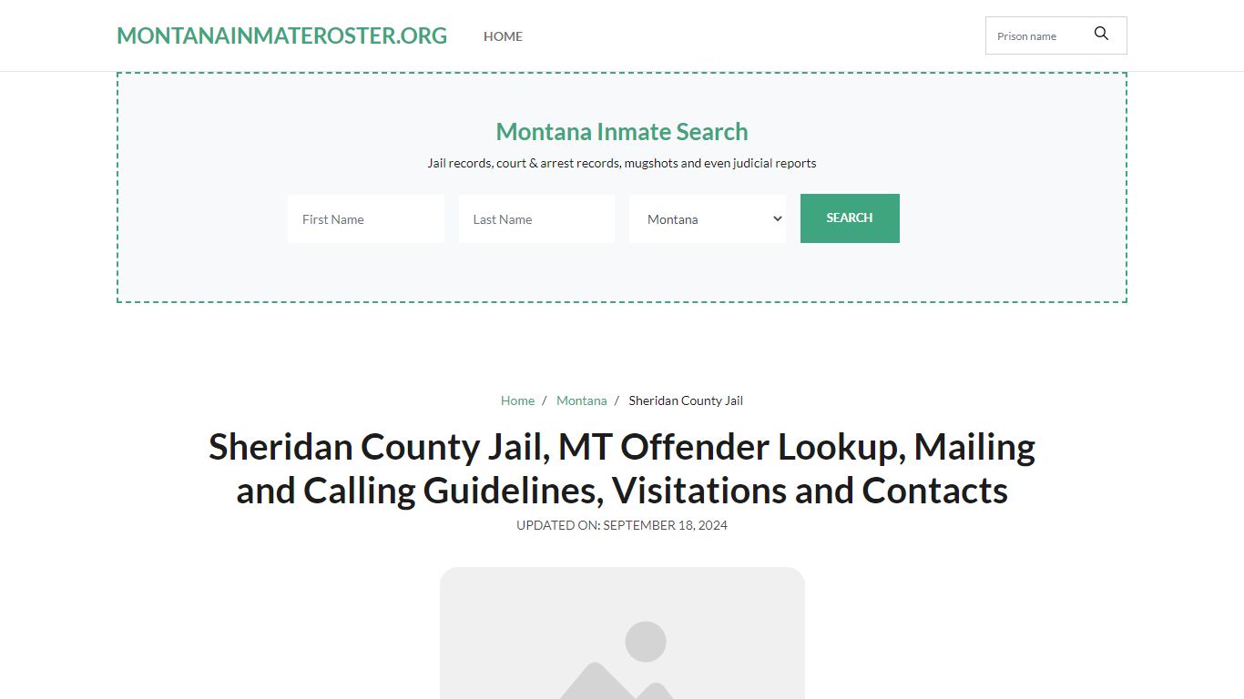 Sheridan County Jail, MT: Inmate Search Options, Visitations, Contacts