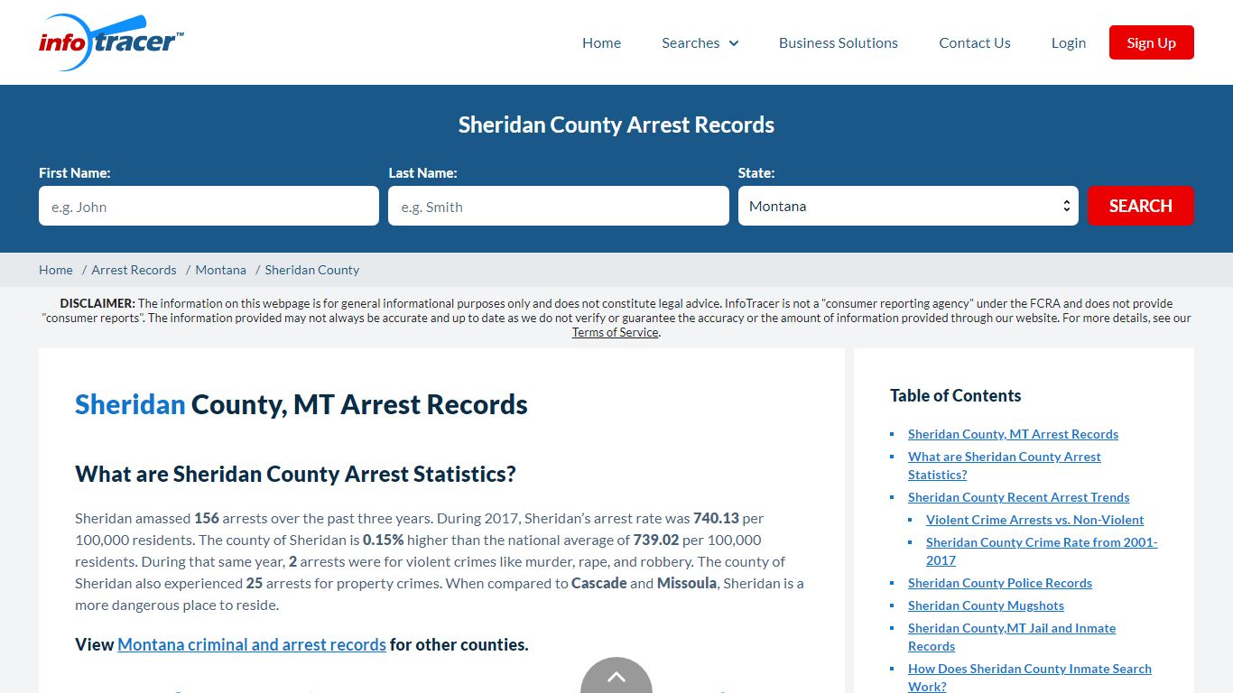 Sheridan County, MT Arrests, Mugshots & Jail Records - InfoTracer